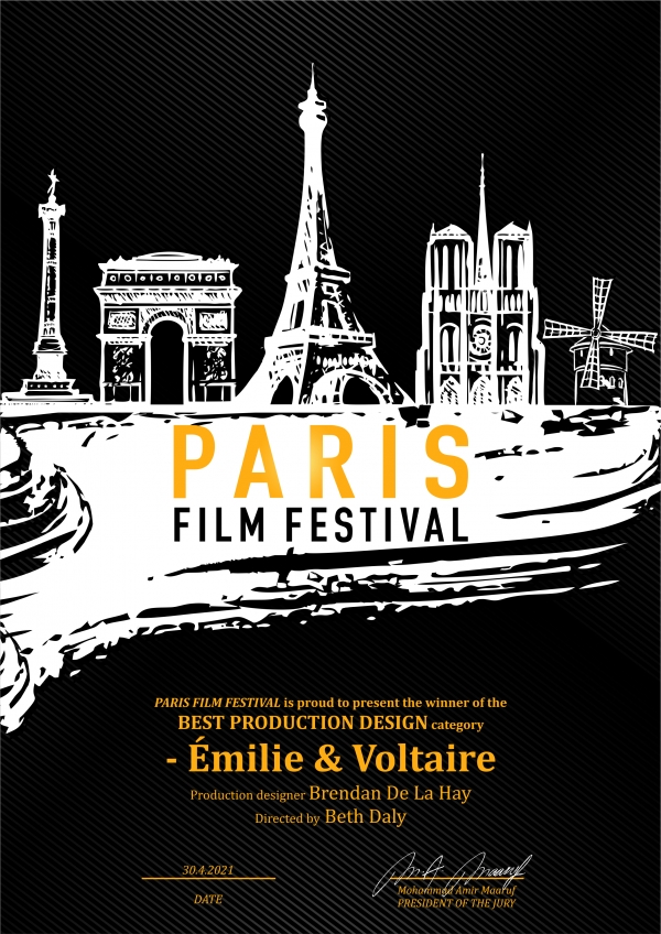 Paris Film Festival award for Émilie &amp; Voltaire!